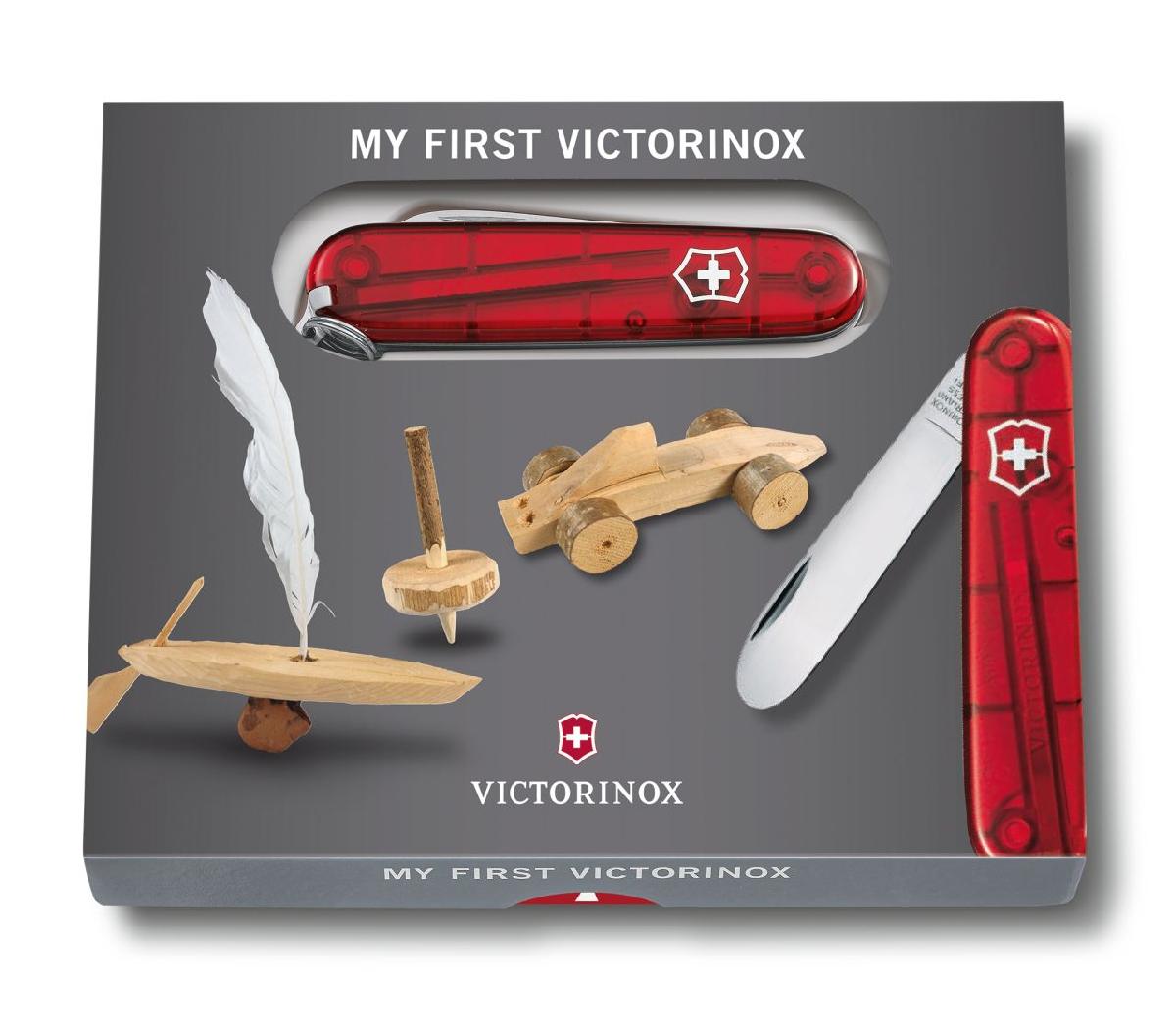 My first Victorinox /  afgestompte voorkant /  KIDS  / Rood-591-a